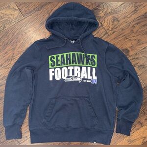 Seattle Seahawks Navy Hoodie size unisex Medium / Large